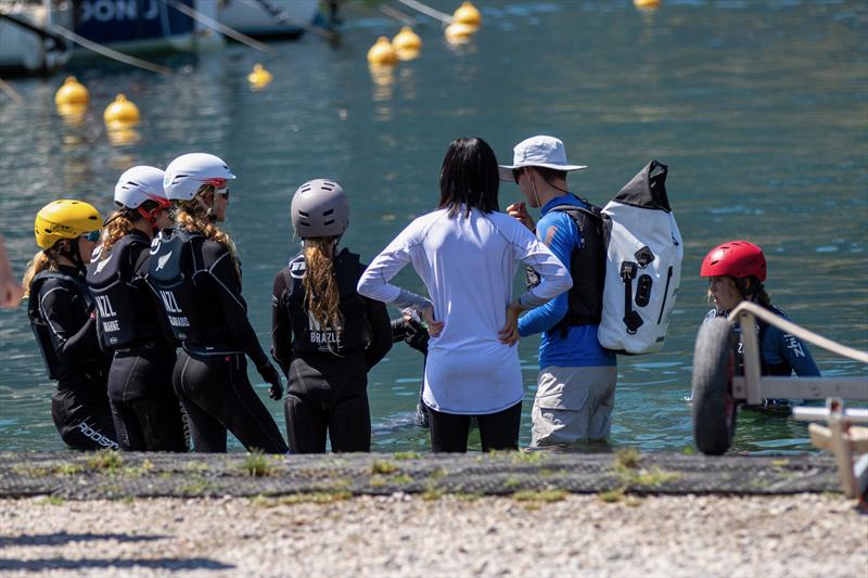 Open Skiff World Championships photo copyright Elena Giolai taken at Circolo Vela Arco and featuring the O'pen Skiff class