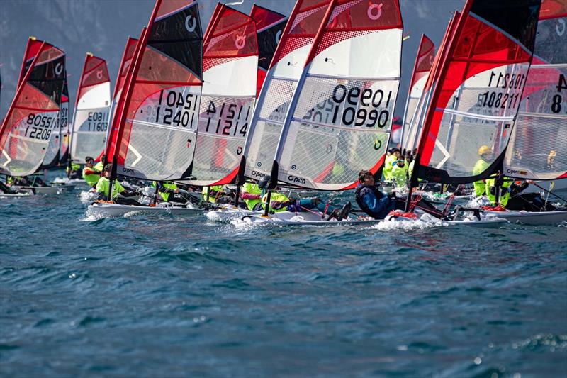 Open Skiff World Championships photo copyright Elena Giolai taken at Circolo Vela Arco and featuring the O'pen Skiff class