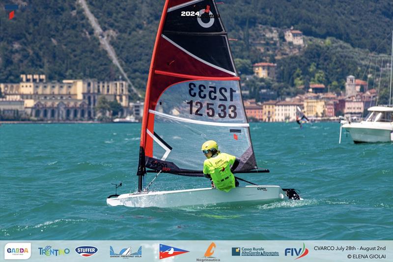 Open Skiff Youth World Championships at Lake Garda Day 2 photo copyright Elena Giolai taken at Circolo Vela Arco and featuring the O'pen Skiff class