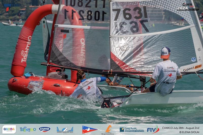 Open Skiff Youth World Championships at Lake Garda Day 3 photo copyright Elena Giolai taken at Circolo Vela Arco and featuring the O'pen Skiff class