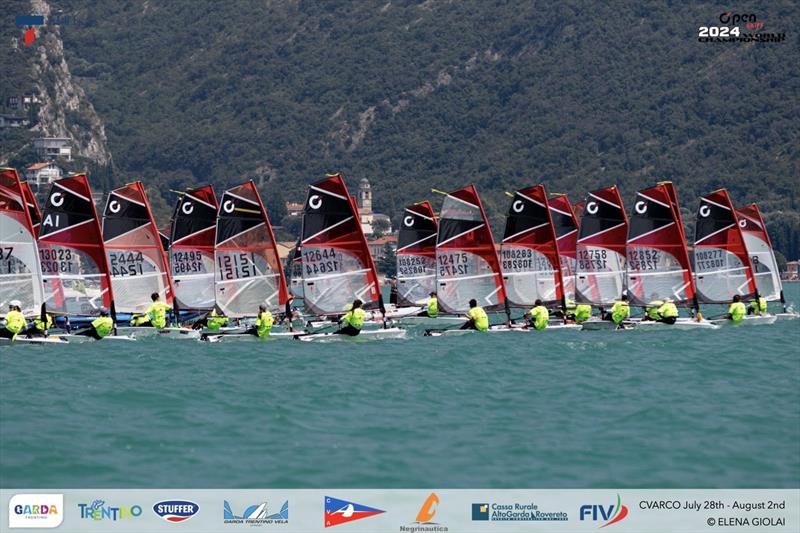 Open Skiff Youth World Championships at Lake Garda Day 4 photo copyright Elena Giolai taken at Circolo Vela Arco and featuring the O'pen Skiff class