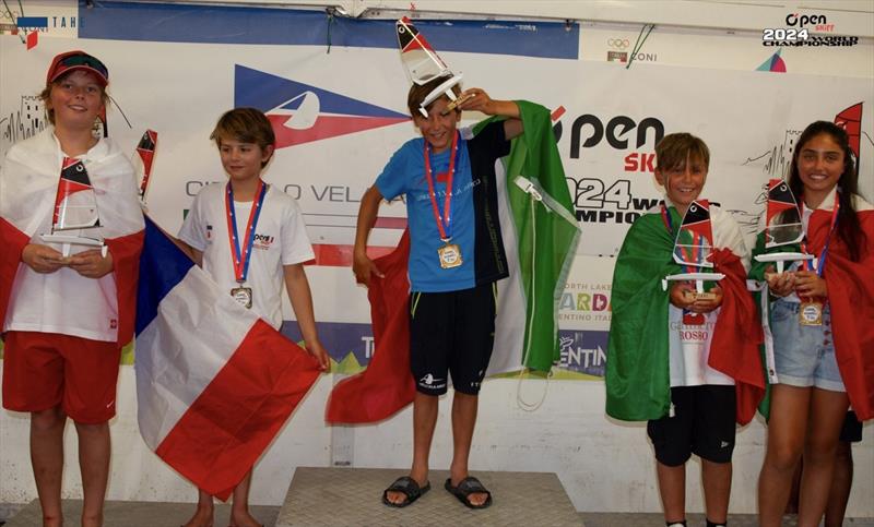 2024 Open Skiff Youth World Championships photo copyright Elena Giolai taken at Circolo Vela Arco and featuring the O'pen Skiff class