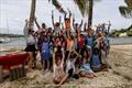 Beginner Green Fleet sailors on the beach at the St. Thomas Yacht Club © Matias Capizzano