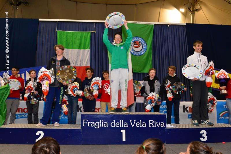 32nd Lake Garda Optimist Easter Regatta winners at World Youth Sailing Week photo copyright Davide Turrini / www.ricordiamo.net taken at Fraglia Vela Riva and featuring the Optimist class