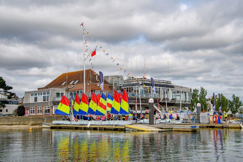 Bronze Fleet waiting to launch - Youth Regatta Week at Royal Lymington - photo © Alex & David Irwin / www.sportography.tv