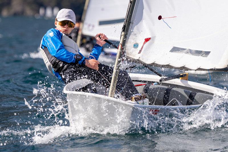 GBR Optimist sailors at the 42 degrees Lake Garda Meeting - photo © Adam Gosling