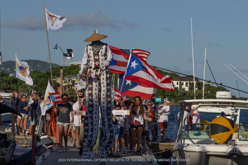 31st International Optimist Regatta - The Parade of Nations opening event at the St. Thomas Yacht Club - photo © Matias Capizzano