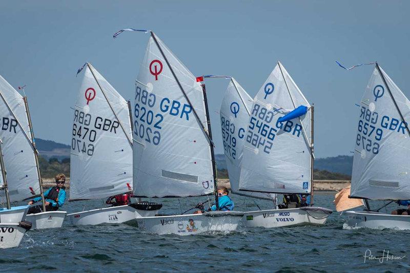 Youth Race Week at Hayling Island photo copyright Peter Hickson taken at Hayling Island Sailing Club and featuring the Optimist class