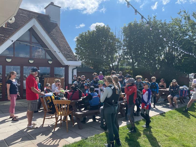 Warsash Optimist Open Briefing photo copyright Jason Foster taken at Warsash Sailing Club and featuring the Optimist class