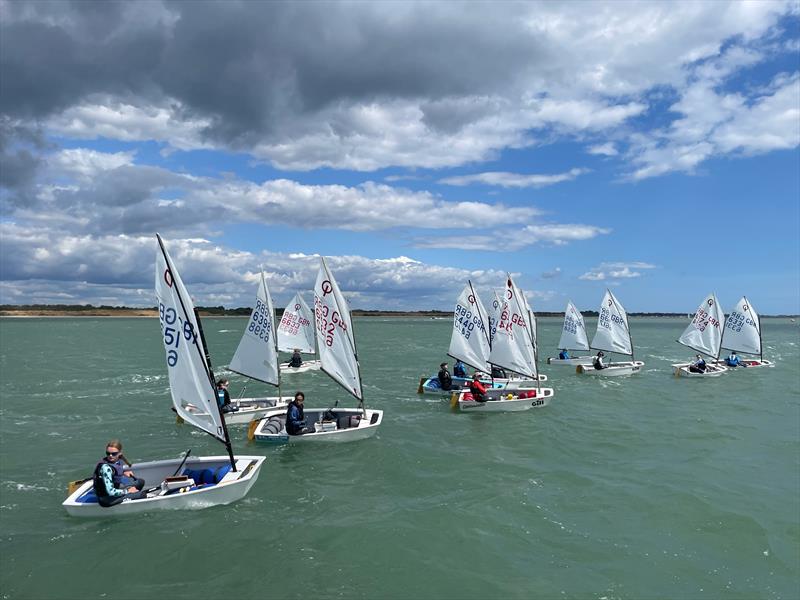 Warsash Optimist Open photo copyright Jason Foster taken at Warsash Sailing Club and featuring the Optimist class