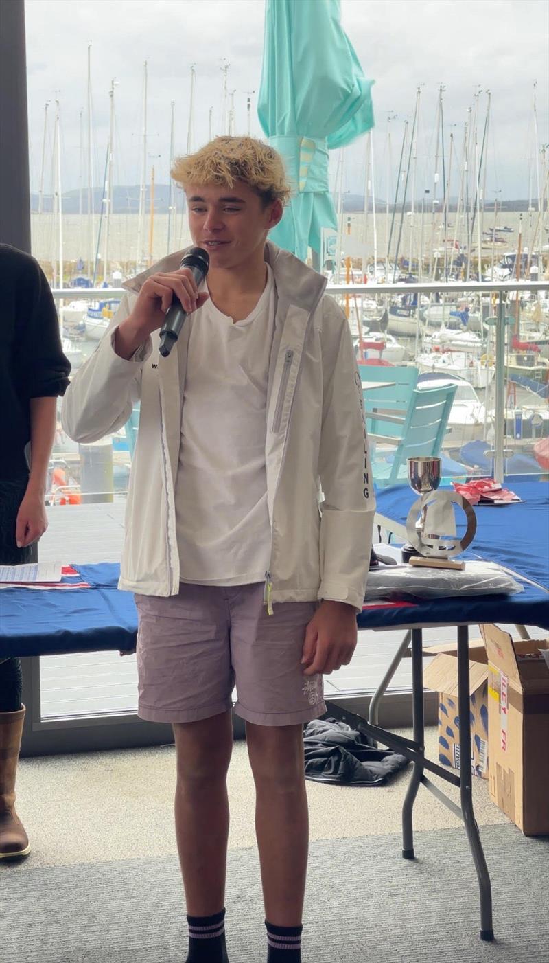 Finn Ramus wins the Parkstone Optimst Open photo copyright Sandy Ramus taken at Parkstone Yacht Club and featuring the Optimist class