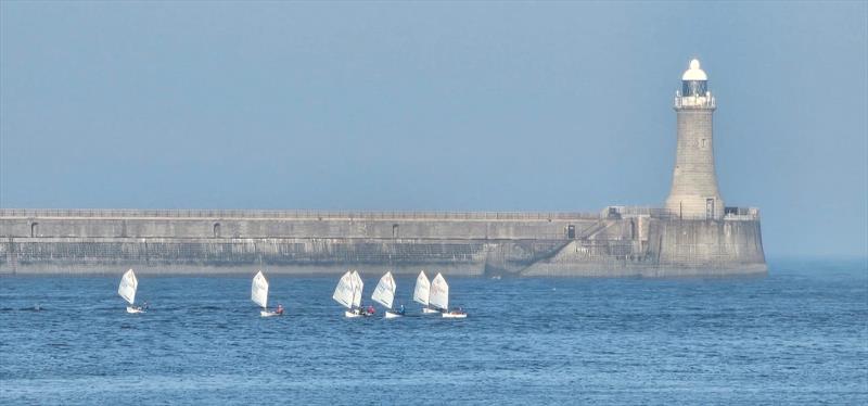 Optimists during the NEYYSA Coaching at South Shields - photo © NEYYSA