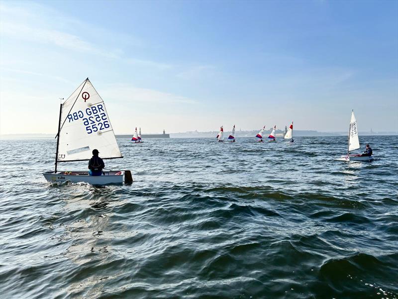 Out to sea during the NEYYSA Coaching at South Shields - photo © NEYYSA