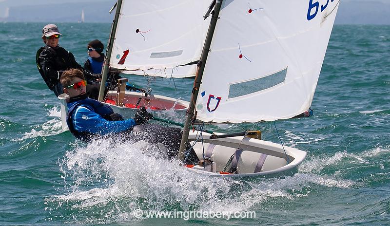 Magic Marine UK Optimist open meeting at Hayling Island - Main fleet photo copyright Ingrid Abery / www.ingridabery.com taken at Hayling Island Sailing Club and featuring the Optimist class