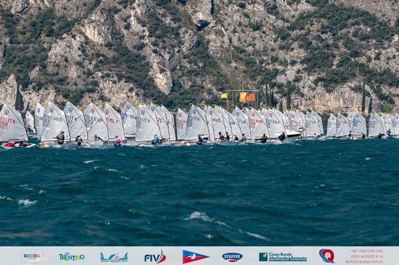 Optimists in the Ora Cup Ora 2025 final day photo copyright Elena Giolai taken at Circolo Vela Arco and featuring the Optimist class