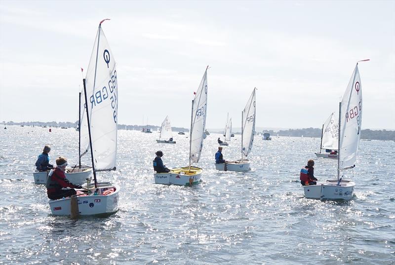 Coached Regatta - Optimist open meeting at Parkstone photo copyright Michael Crane taken at Parkstone Yacht Club and featuring the Optimist class