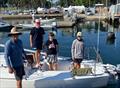 Will (far right) with father Jason (far left) on 'Pa's' boat with fellow sailing friends Charley S and Josh G © Provided by Will Farnell