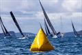 Leaders taking aim at the top mark - 2026 Pantaenius Pittwater Regatta &copy; Andrea Francolini / RPAYC