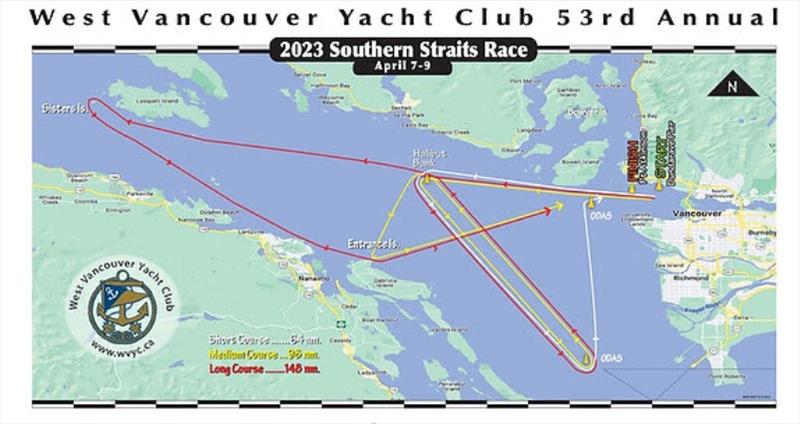 2023 Southern Straits Race photo copyright West Vancouver Yacht Club taken at West Vancouver Yacht Club and featuring the ORC class