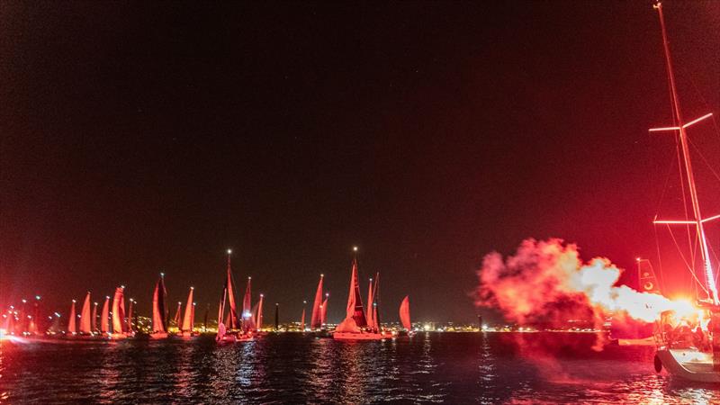 Breathtaking night start in front of the Vodice - 21st Jabuka Regatta - photo © Hrvoje Duvancic / regate.com.hr