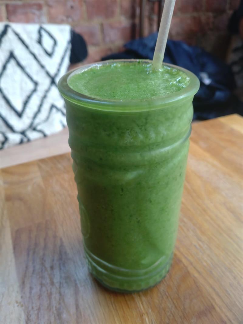 A green 'supa' food smoothie - photo © Osprey class