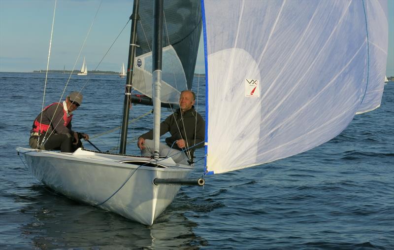 Five-time 505 Wolfgang Hunger sailing the VX One in Germany - photo © Dorothee Hunger