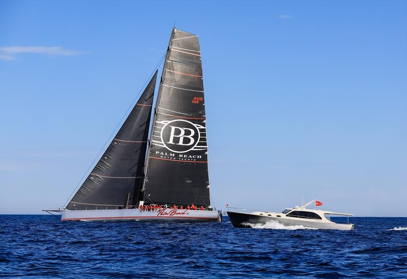 Palm Beach XI with Palm Beach XII (a Palm Beach 65) following alongside photo copyright Palm Beach Motor Yachts taken at  and featuring the  class