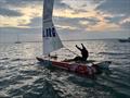 Dani A. Pich enters the record books as the first blind person to sail solo, unaided around the Isle of Wight © YES WE SAIL