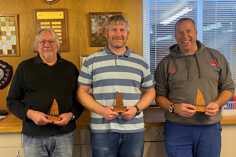 Southeast Traveller Series podium (after the Phantom Southeast Travellers at Broadwater) photo copyright Alex Spurgeon taken at Broadwater Sailing Club and featuring the Phantom class