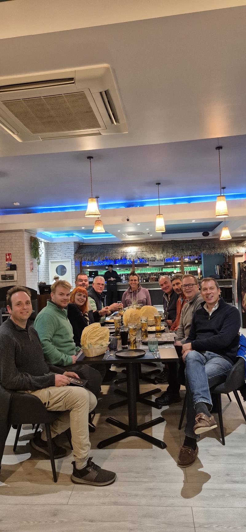 Dinner during the Phantom Eastern Series Finale at Waveney & Oulton Broad photo copyright Bob Girling taken at Waveney & Oulton Broad Yacht Club and featuring the Phantom class