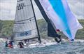 Overall Winner Das Blau Max wrestles with high winds at the 2025 Rhody Regatta © Stephen R Cloutier