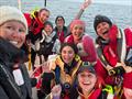 Allegiant Crew Selfie at Finish Line - 2025 Annapolis to Newport Race © Annapolis to Newport Race