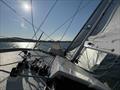 Savoring the sight of some heel angle after way too much time spent ashore © David Schmidt