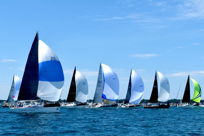 Racecourse action at the start of the 2019 Bayview Mackinac Race photo copyright Images courtesy of Martin Chumiecki/Element Photography taken at  and featuring the PHRF class