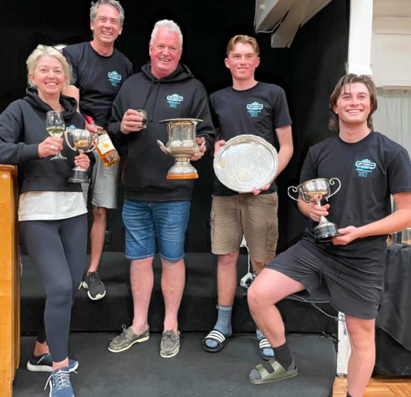 Winning crew - Hard Labour - Farr 1020 NZ National - Bucklands Beach YC - June 2024 - photo © Cameron Thorpe