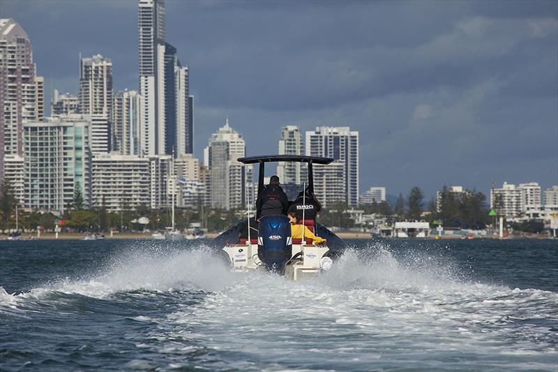 Awesome fun as an all round day boat - Brig 8m Eagle and Nizpro marine 450S. - photo © John Curnow