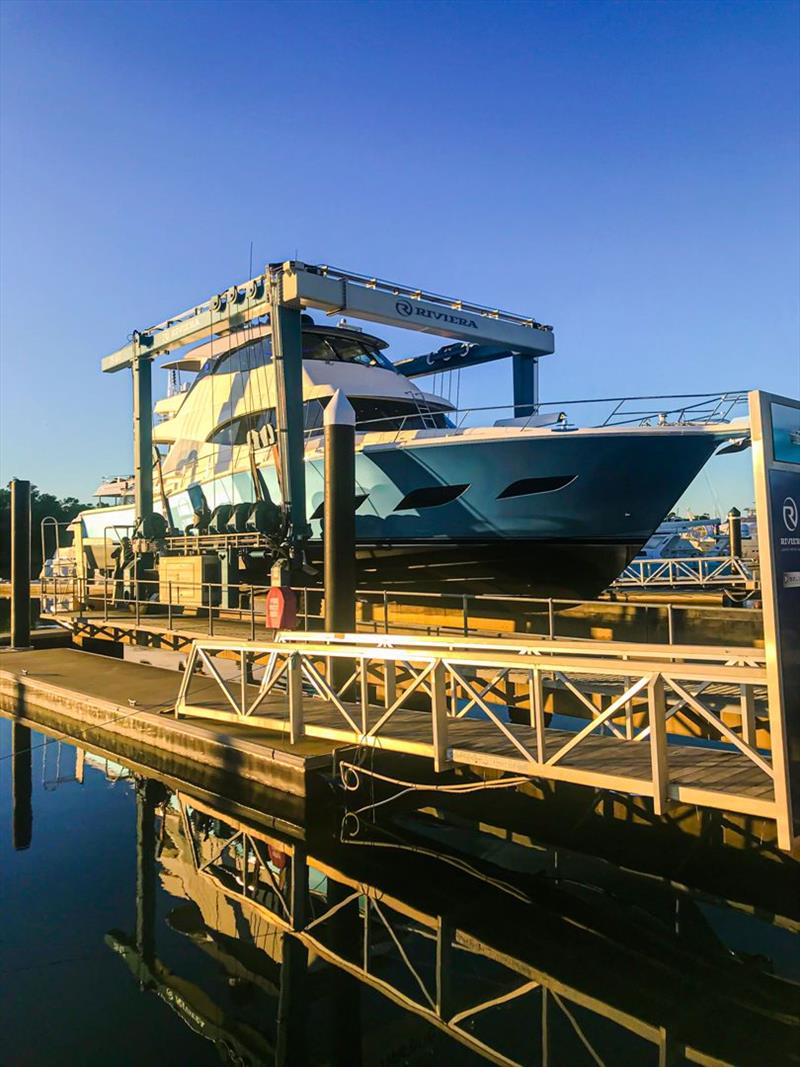 Riviera 72 Sports Motor Yacht - Hull photo copyright Riviera Australia taken at  and featuring the Power boat class