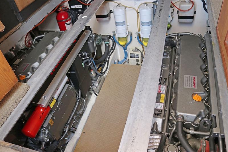 A pair of Yanmar 6LY440s sit within the engine bay. The compact size provides an ideal solution within limited confines. - photo © Power Equipment