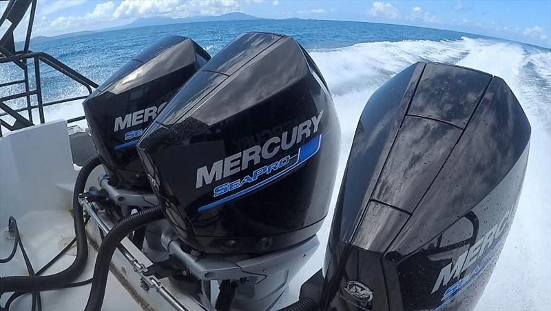 Close up engines photo copyright Mercury Marine taken at  and featuring the Power boat class