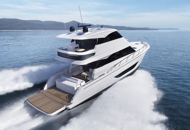 Loads of space and unbelievable connection with the water. Note the marlin platform position - New Maritimo M55 - photo © Maritimo