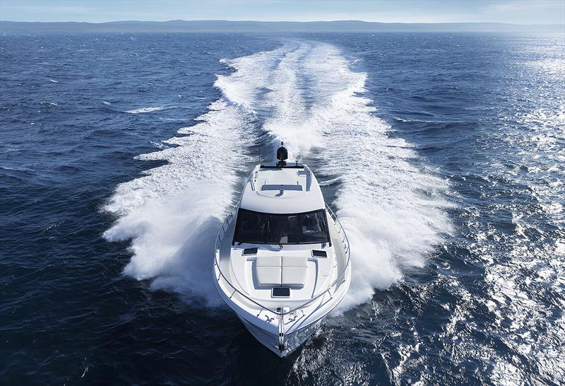 Marine style flat top offers significant utility - Maritimo S55 photo copyright Maritimo taken at  and featuring the Power boat class