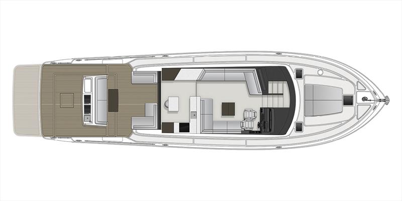 Main Deck General Arrangement for the new Maritimo S60 - photo © Maritimo