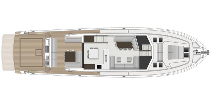 Maritimo M75 Main deck level photo copyright Maritimo taken at  and featuring the Power boat class