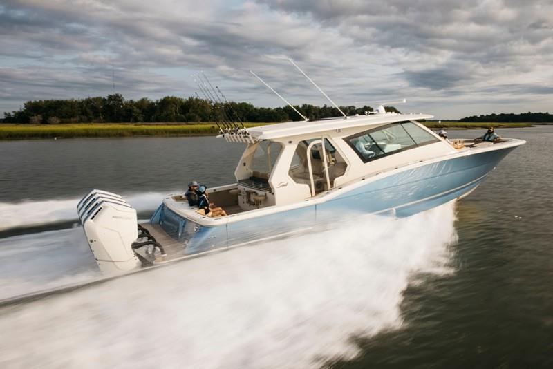 The Vetus-Mercury Marine solution for boats with twin or more Verado outboards 530-Scout Carolina Quad-V12 600hp photo copyright Vetus taken at  and featuring the Power boat class