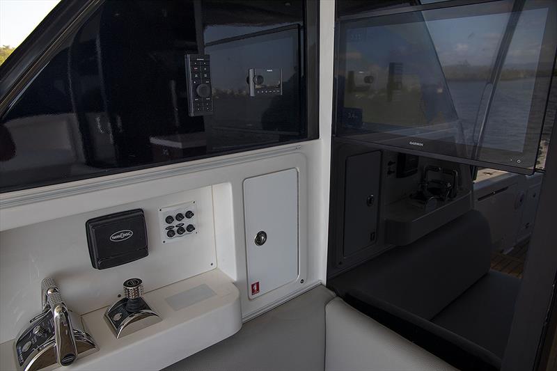 Docking control pod on the upper cockpit of the Maritimo M600 Offshore FMY - photo © John Curnow