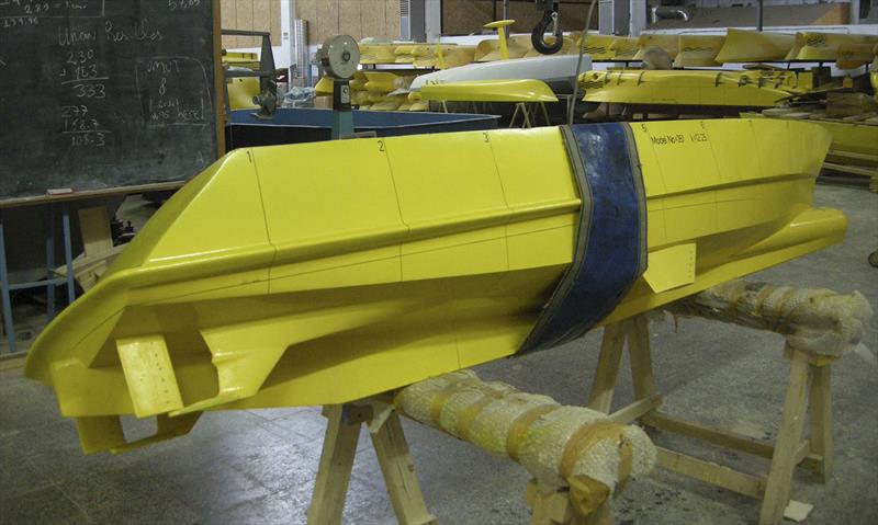 45m advanced hull form for tank testing photo copyright Bray Yacht Design taken at  and featuring the Power boat class