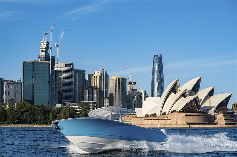Valhalla V-37 certainly at home on Sydney Harbour photo copyright Short Marine taken at  and featuring the Power boat class