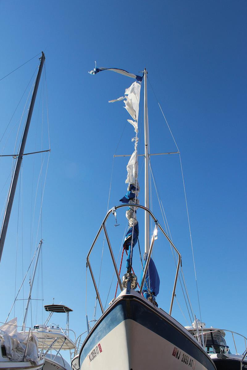 Removing windage such as sails, biminis and other canvas is a wise move when high winds are forecast photo copyright Scott Croft taken at  and featuring the Power boat class