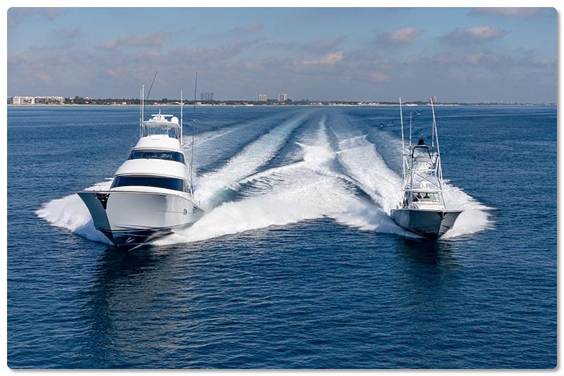 Viking 90 and Valhalla 55 photo copyright Viking Yachts taken at  and featuring the Power boat class
