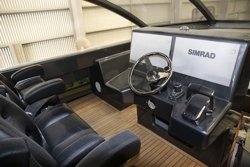 THE Centre Console of Stealth has a huge banquet style seating arrangement in front, and BBQ/Entertainment console behind - talk about THE place to be photo copyright John Curnow taken at  and featuring the Power boat class